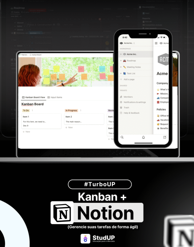 Kanban com Notion